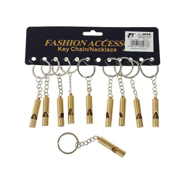 Brelok metalowy Gwizdek (12szt)