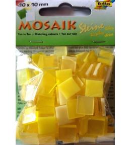 Mozaika kamyczk 10x10mm żółta