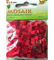 Mozaika kamyczki 5x5mm czerwona