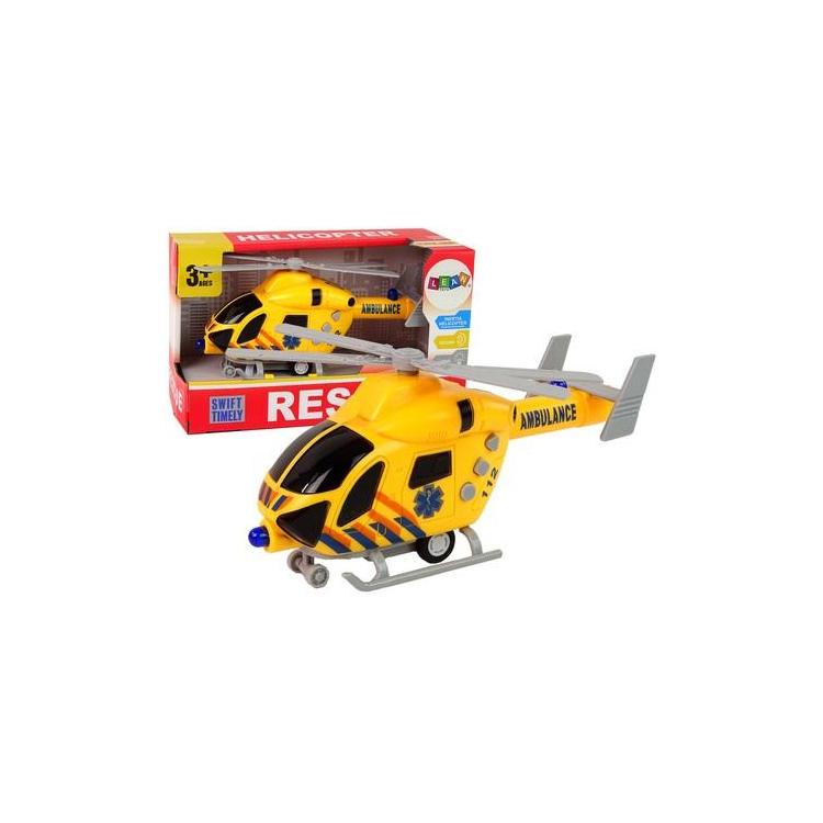 Helikopter ratunkowy ambulans żółty dźwięk światła