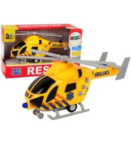 Helikopter ratunkowy ambulans żółty dźwięk światła