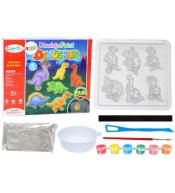 Zestaw kreatywny DIY magnesy z gipsu Dinozaury