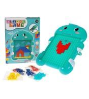 Układanka z klocków wtykanka dinozaur