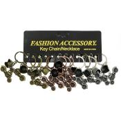 Brelok motocykl z kaskiem metalowy (12szt)