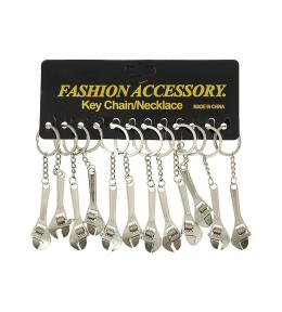 Brelok klucz francuski metalowy (12szt)