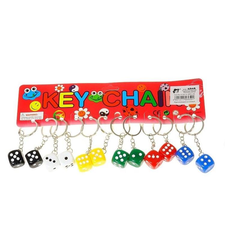 Brelok kostka do gry (12szt)