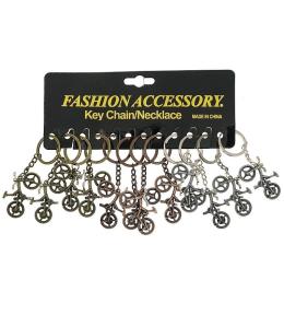 Brelok rower metalowy MIX (12szt)