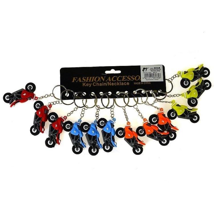 Brelok silikonowy motocykl 12szt