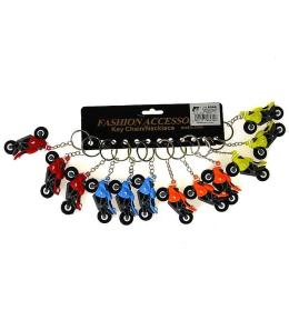 Brelok silikonowy motocykl 12szt