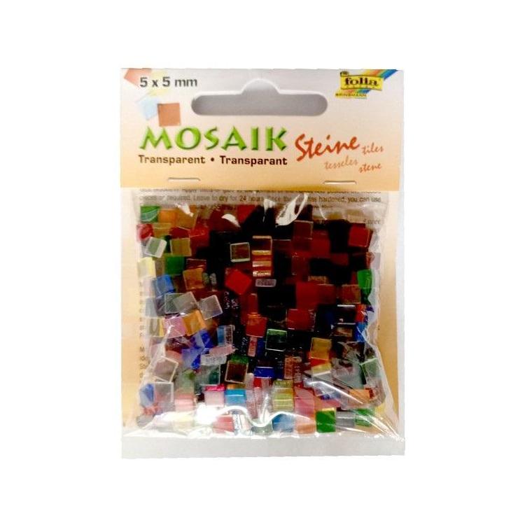 Kamyczki transparentne 5x5mm 700szt