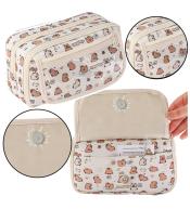 Piórnik przybornik kapibary biały 21cm