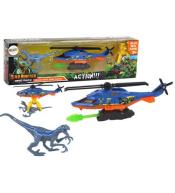 Śmigłowiec park dinozaurów niebieski