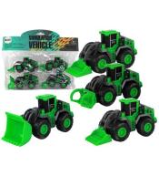 Zestaw pojazdów farmerskich traktory zielone 4el