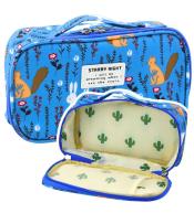 Piórnik szkolny niebieski 22,5cm