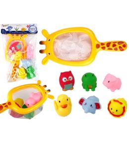 Gumowe zwierzątka z siatką żyrafą