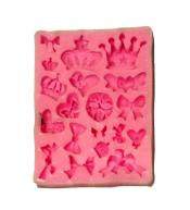 Forma silikonowa kokardki i korony