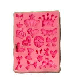 Forma silikonowa kokardki i korony