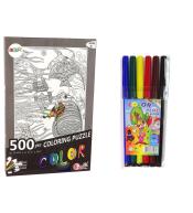 Puzzle 500 do kolorowania Ocean