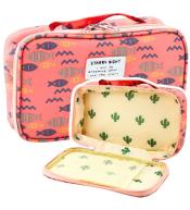 Piórnik szkolny Ryby różowy 21,5cm