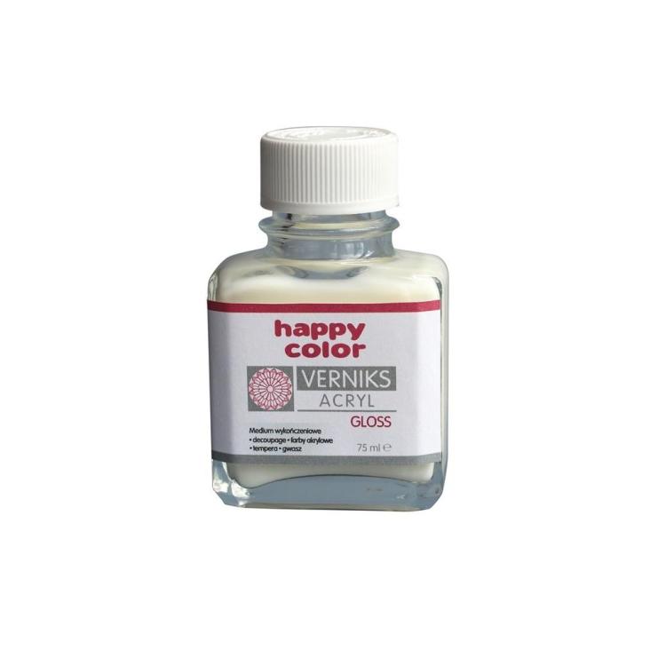 Werniks akrylowy 75ml przeźroczysty HAPPY COLOR