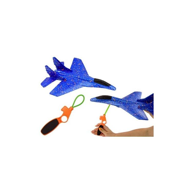 Samolot myśliwiec styropianowy z wyrzutnią