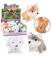 Brelok piesek z kręcącym ogonkiem MIX