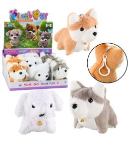 Brelok piesek z kręcącym ogonkiem MIX