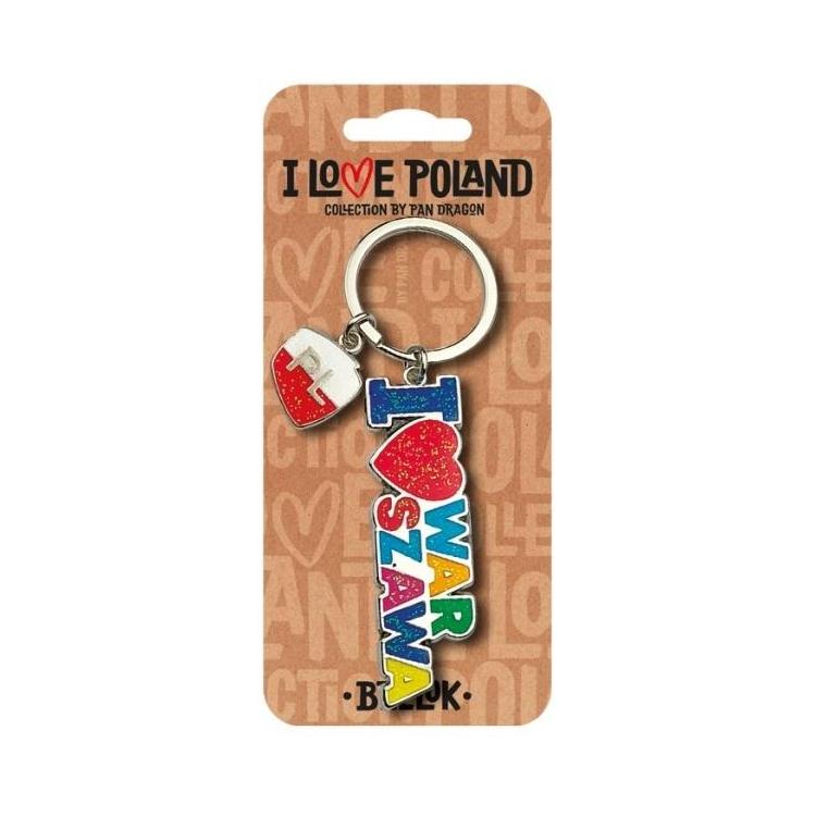 Brelok I love Poland Warszawa ILP-BRE-B-WAR-06