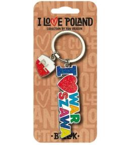 Brelok I love Poland Warszawa ILP-BRE-B-WAR-06