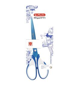 Nożyczki My.Pen 18cm niebiesko-białe