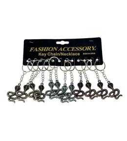 Brelok metalowy wąż (12szt)