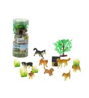 Pieski z budą i akcesoriami