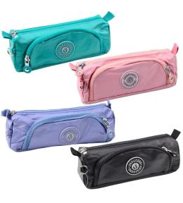 Piórnik szkolny dwie kieszenie MIX