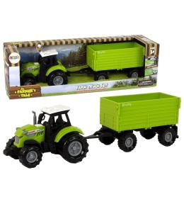 Traktor z przyczepą światło i dźwięk