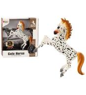 Figurka Koń biały w kropki stojący