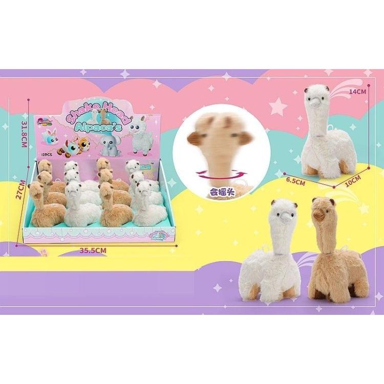 Alpaka pluszowa kręcąca głową MIX