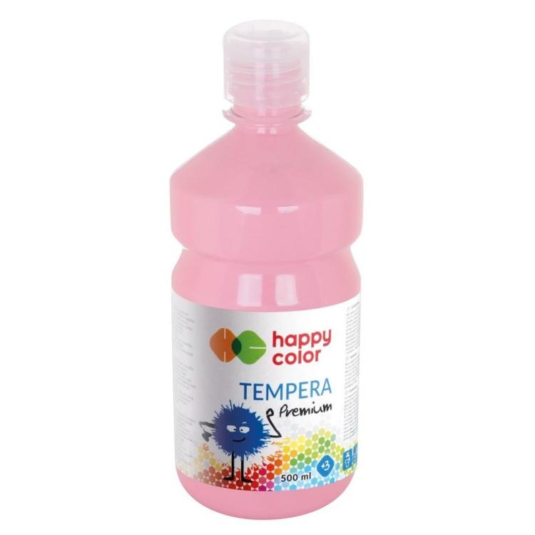 Farba tempera Premium 500ml różowa HAPPY COLOR