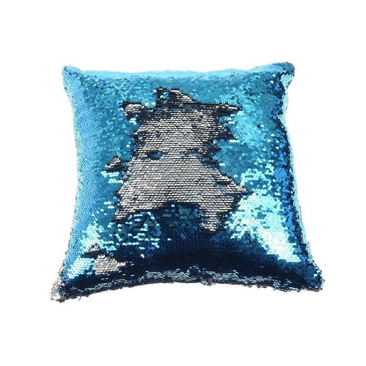 Poduszka kwadratowa z obracanymi cekinami MIX