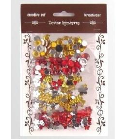 Zestaw kamyczków żółto czerwonych 35g