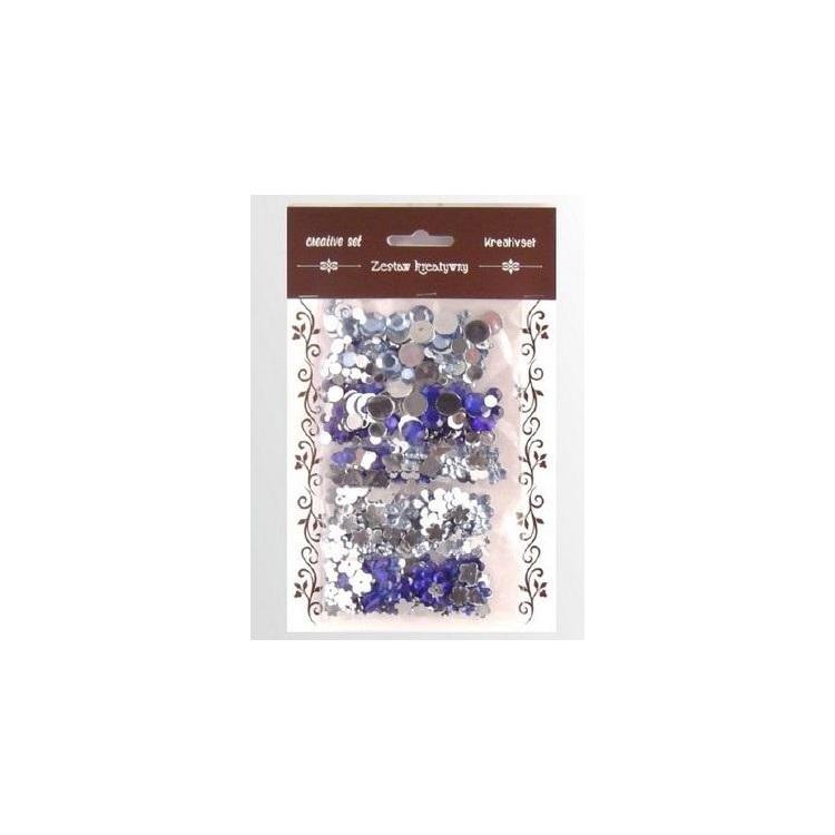 Zestaw kamyczków niebieskich 35g