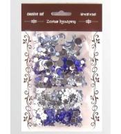 Zestaw kamyczków niebieskich 35g