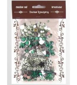 Zestaw kamyczków zielonych 35g