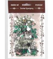 Zestaw kamyczków zielonych 35g