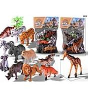 Zestaw dzikich zwierząt 6szt