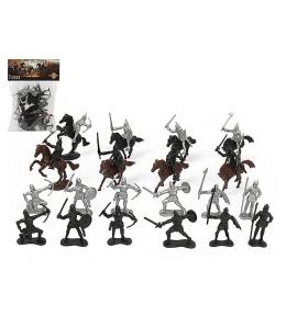 Zestaw figurek rycerzy i koni 28el