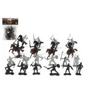 Zestaw figurek rycerzy i koni 28el