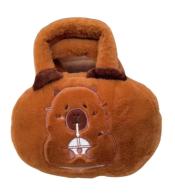 Torba pluszowa Kapibara z kubkiem brązowy 20cm