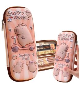 Piórnik przybornik Kapibara na hulajnodze