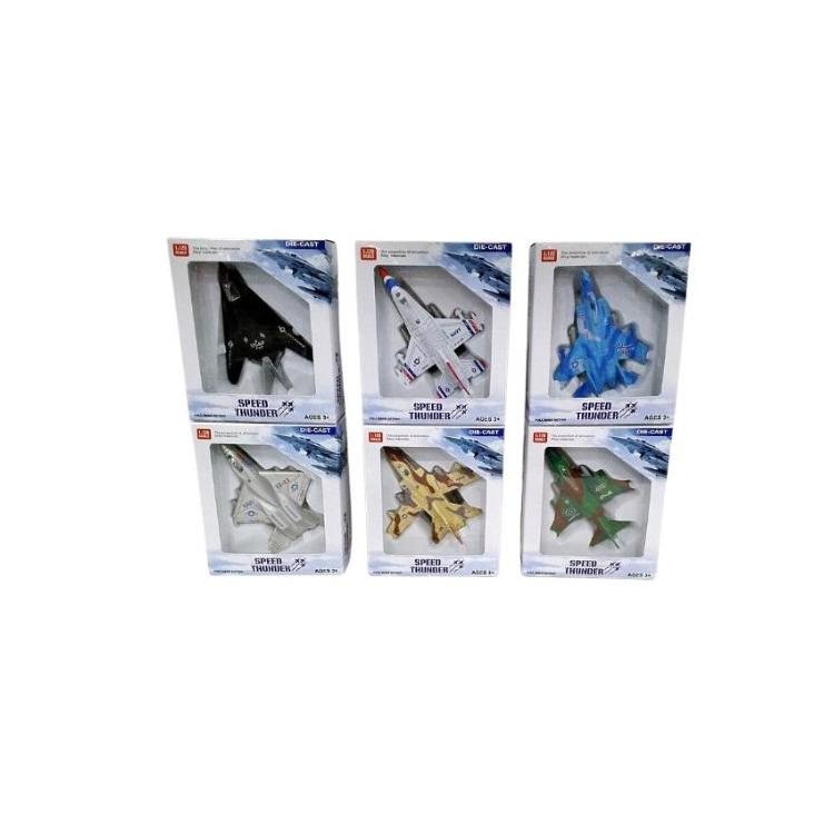 Samolot myśliwiec metalowy MIX