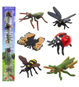 Zestaw mini figurki owady 4-6cm 6szt